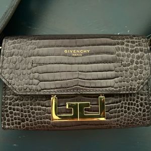 Givenchy Nano Eden Crocodile Embossed Leather Bag